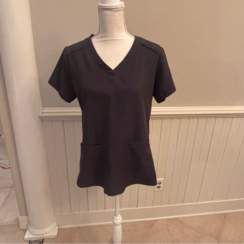 MedCouture Insight, women’s scrub top, dark grey